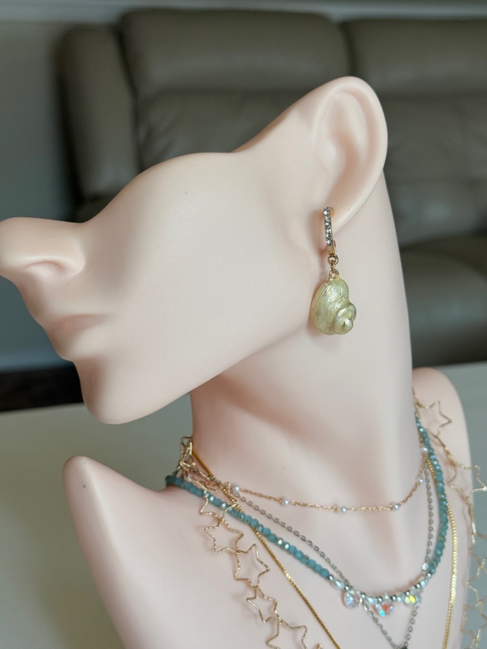 Gold-Tone Pearl Drop Earrings